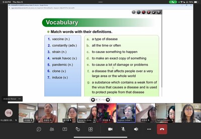 【學生英語增能】114年11月6日~14日國際健康議題英語會話班圖片