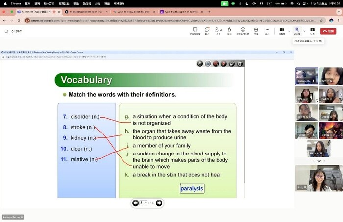 【學生英語增能】114年11月6日~14日國際健康議題英語會話班圖片