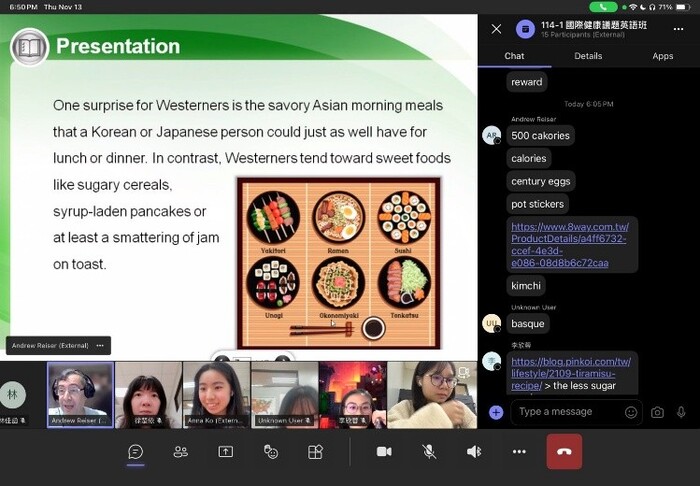【學生英語增能】114年11月6日~14日國際健康議題英語會話班圖片